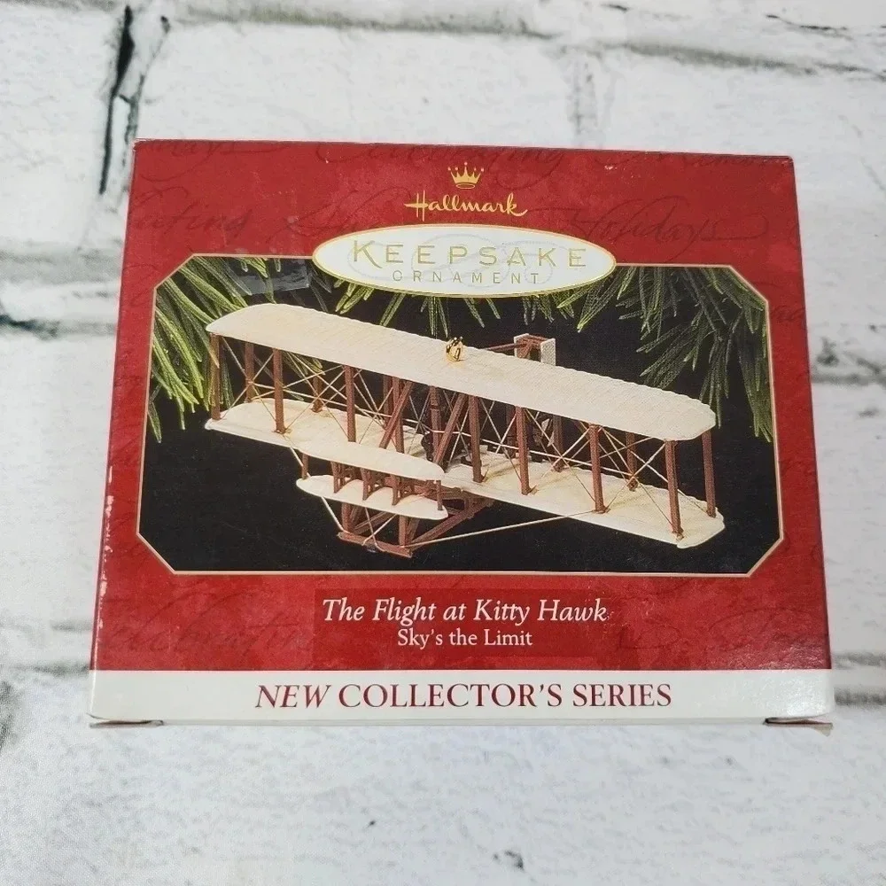 1997 Flight of The Kitty Hawk Hallmark Keepsake Collectors Vintage Ornament HM11